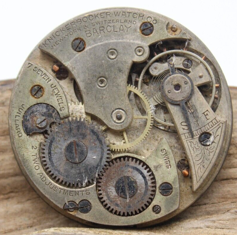 BARCLAY KNICKERBOCKER 7j MEN’S POCKET WATCH MOVEMENT 41.1mm (GD)