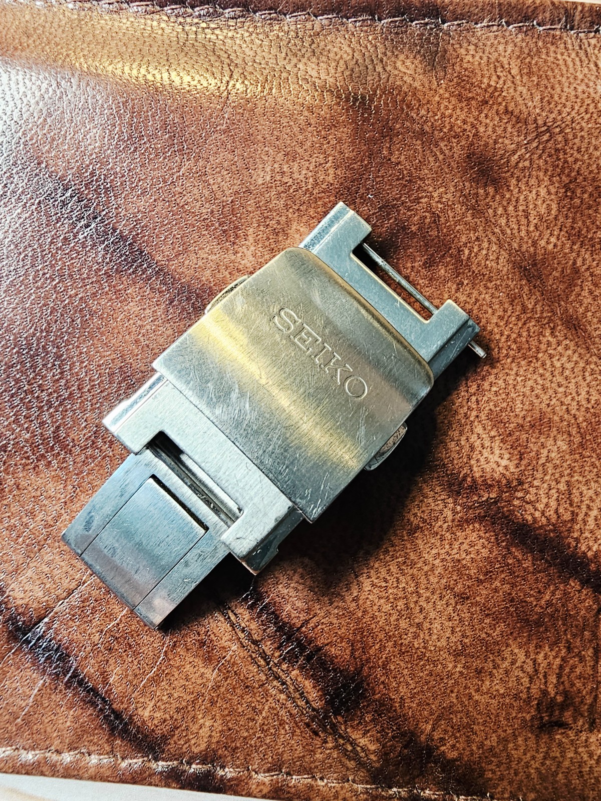 1x Seiko 34Z9 Premier 7T62-0GE0 Steel Silver Spare Bracelet Strap Clasp – 21.5mm