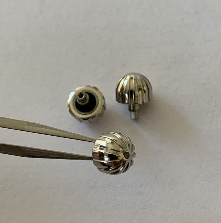 New Generic 6.4mm S/S Crown For Breitling A13356 Chronomat Evolution 44 Watch