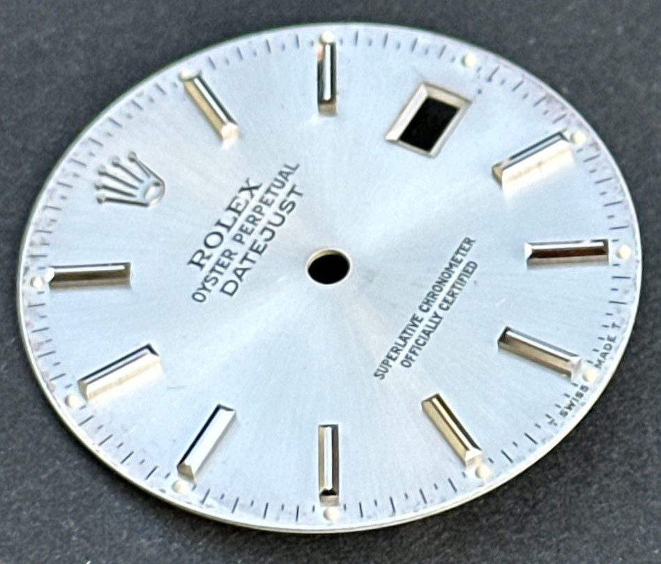 Vintage Rolex Oyster Perpertual Datejust Watch Dial For 36mm Case 16030 16014