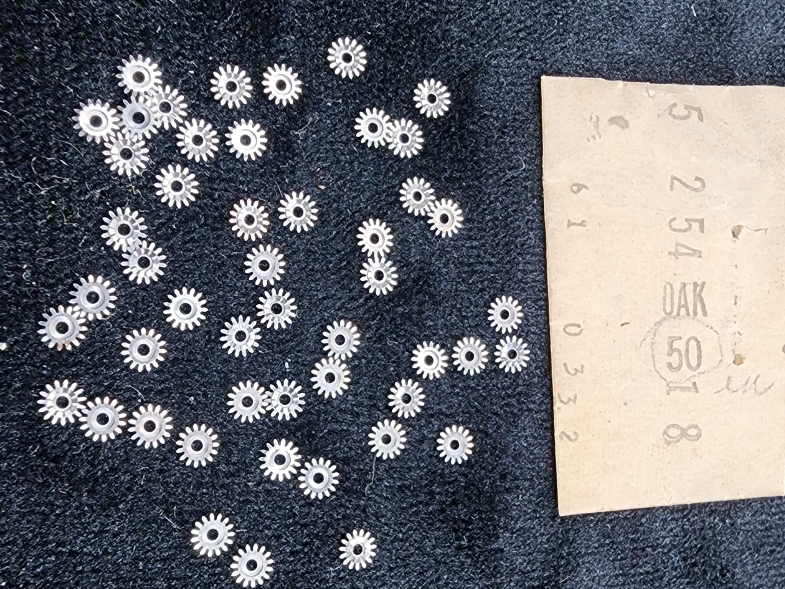 Vintage Watch Movement Wheels OAK 50 – Small Gear Parts for Watch Repair – Pre-O