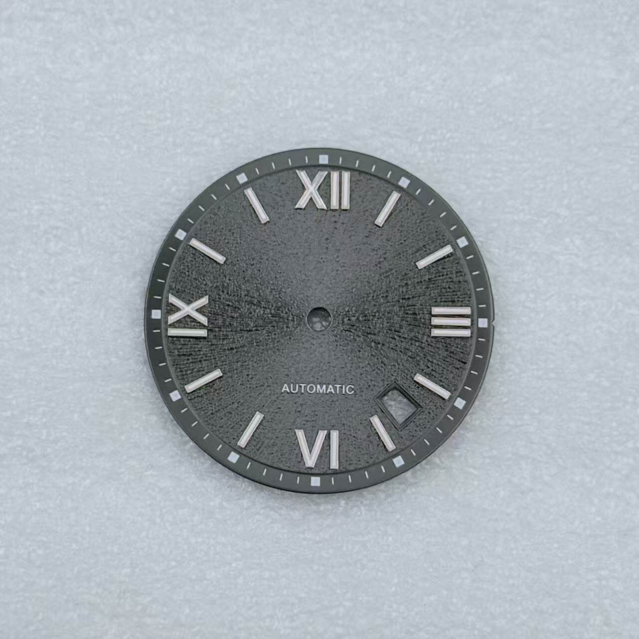 New NH35 Dial 31.8mm Black Purple Fit NH35/36 Movements Watch Accessories
