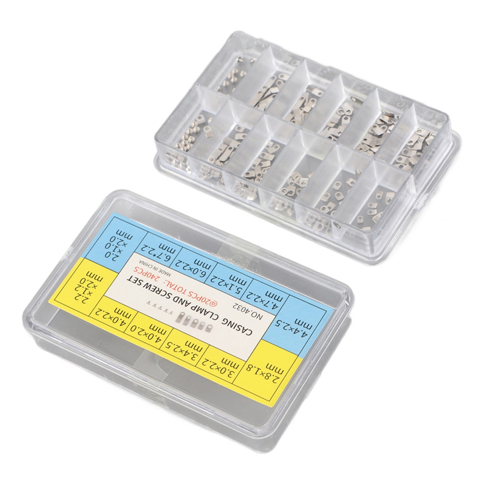 Casing For Movement Clamp Adapter Securing ETA Casing Screw Washer 240Pcs Watch