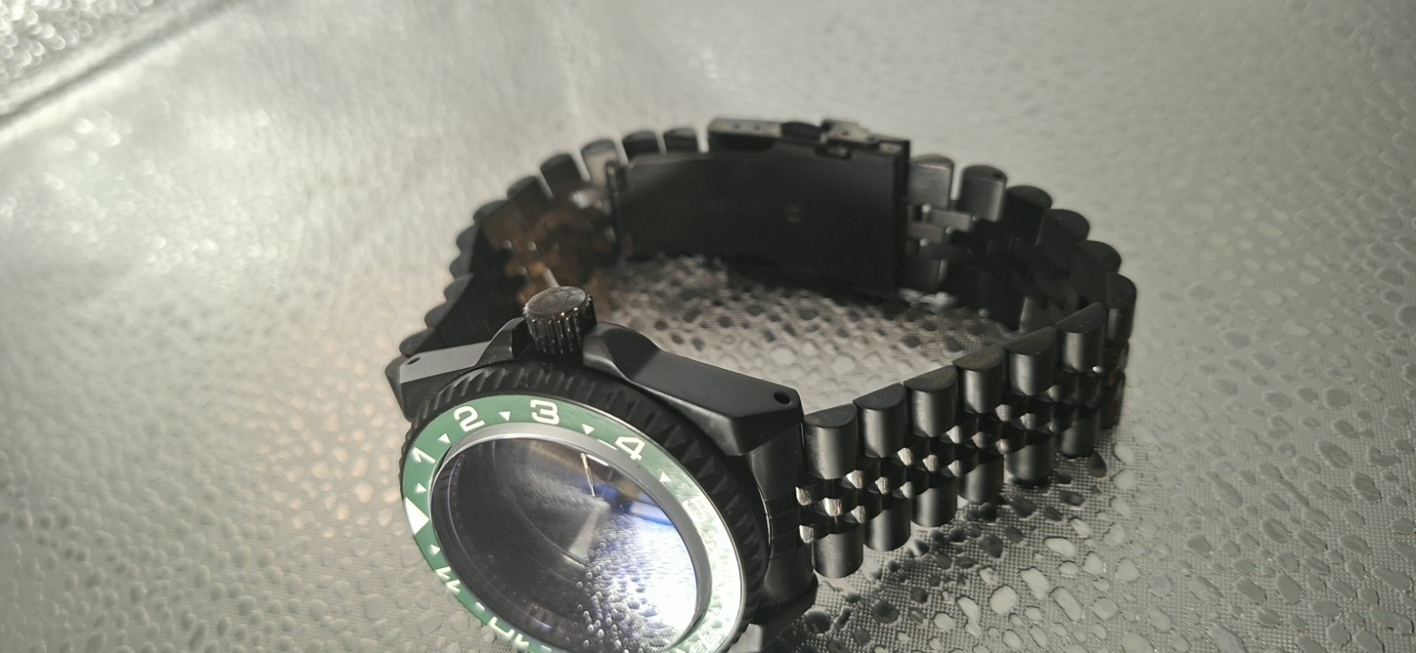 42mm Black Samurai Watch Case Bezel Fit 3.8 NH35 NH36 SKX SK SRPD