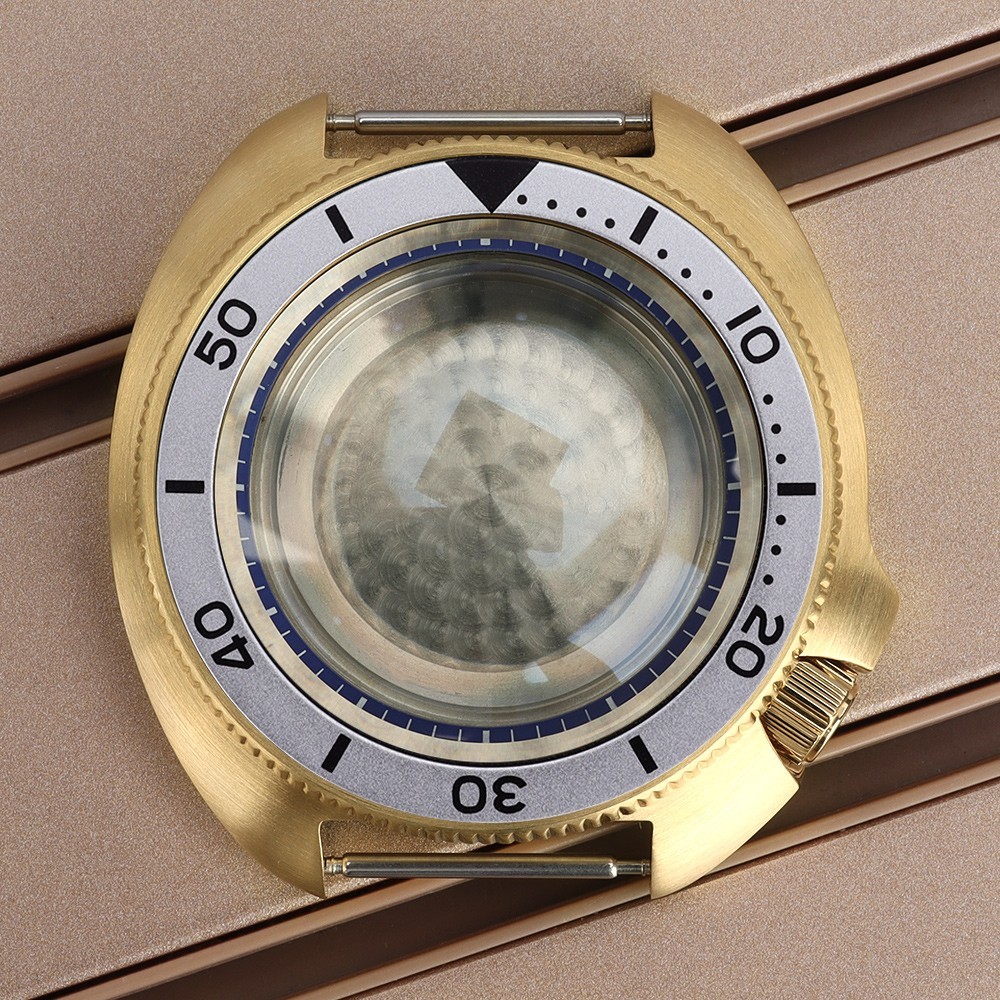 FEIYASHI turtle Style Sapphire 44mm Steel Watch Cases 10ATM For Seiko NH35 NH36