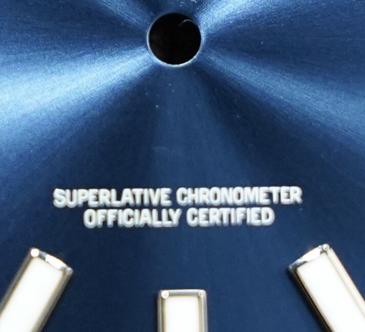 Authentic Rolex Date Just II Blue Stick Dial Date Window 41mm 116334-116300