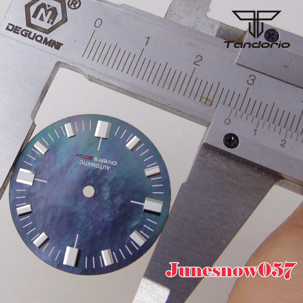 Sky Blue Watch Sterile Dial Lume Mark 28.5MM Fit NH35A NH36 SKX SRP PT ETA2824
