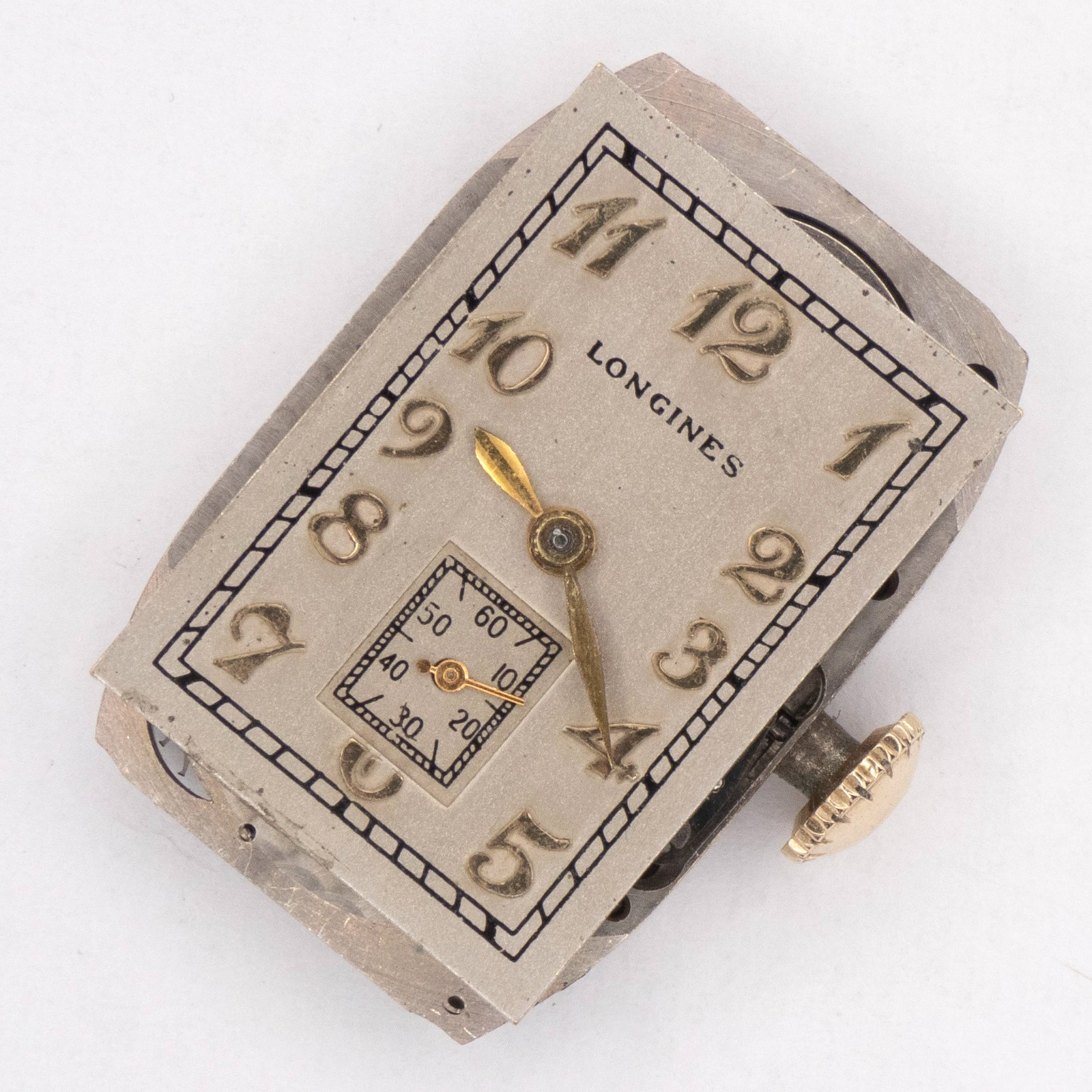 Vintage Longines Caliber 9L 17-Jewel Wristwatch Movement, Keeps Time