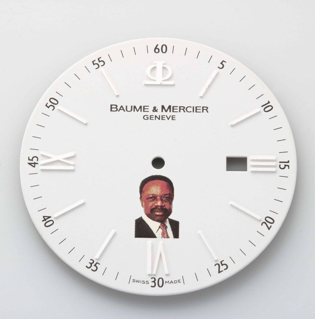 GENUINE Baume & Mercier Mans Portrait Logo Date Rare Collectible Watch Dial Part