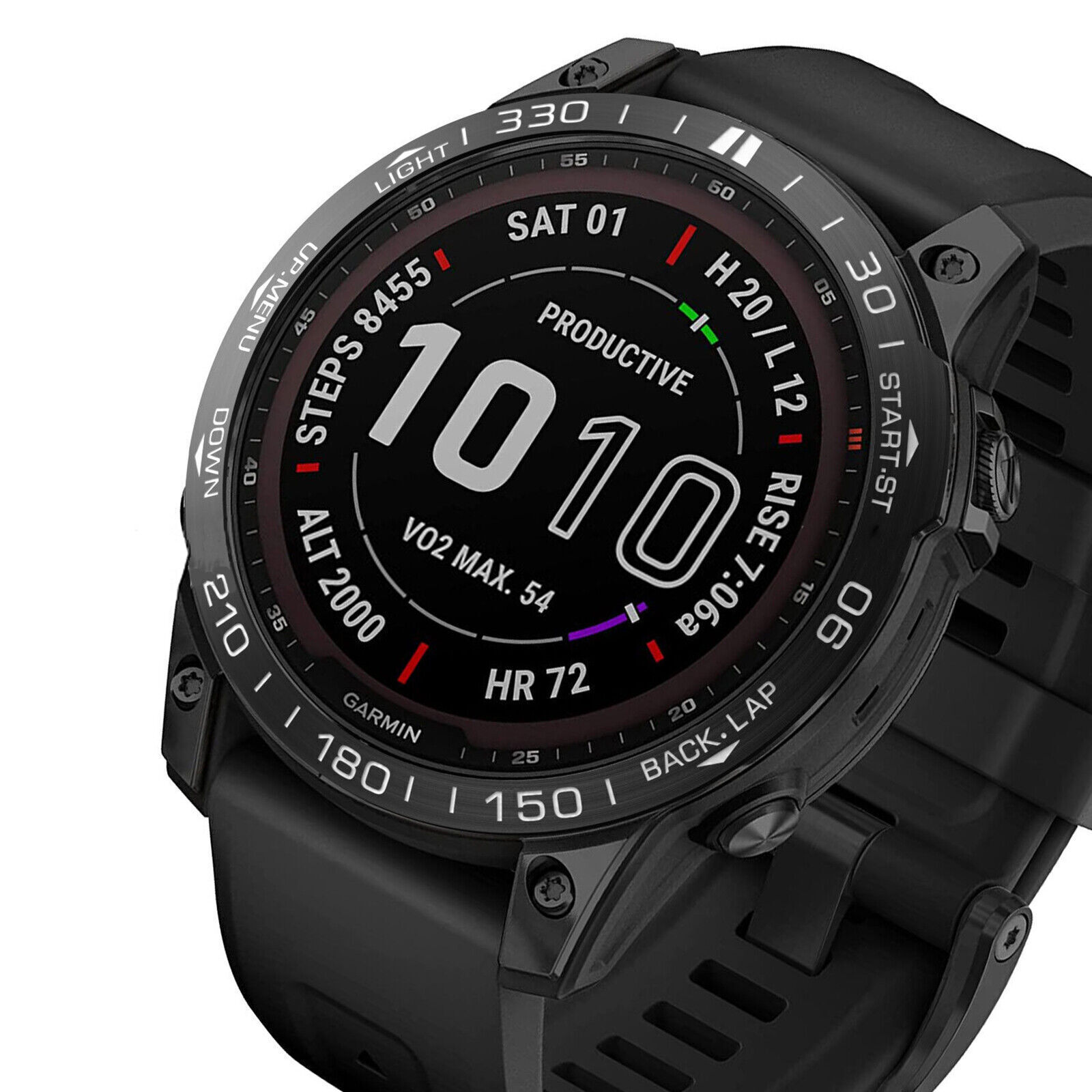 For Garmin Fenix7 Metal Watch Bezels Racing Protective Bezel Etched Bezel Insert