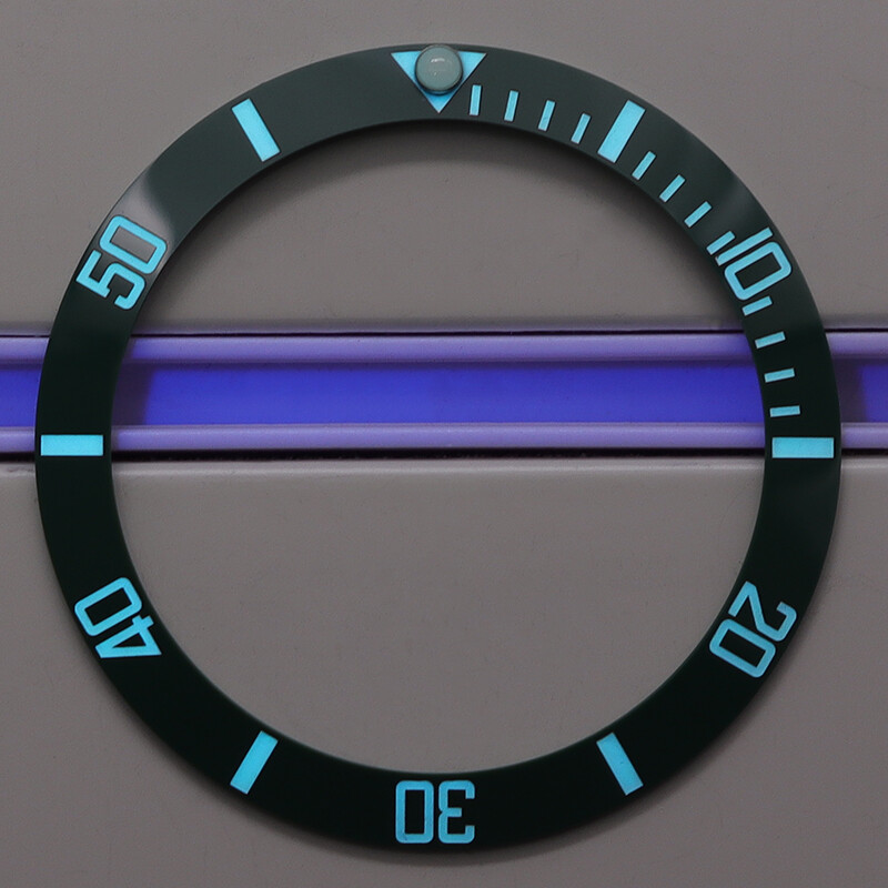 A+++++ diver 38mm X 30.7mm X 1.8mm 3C super luminescent ceramic insertion frame