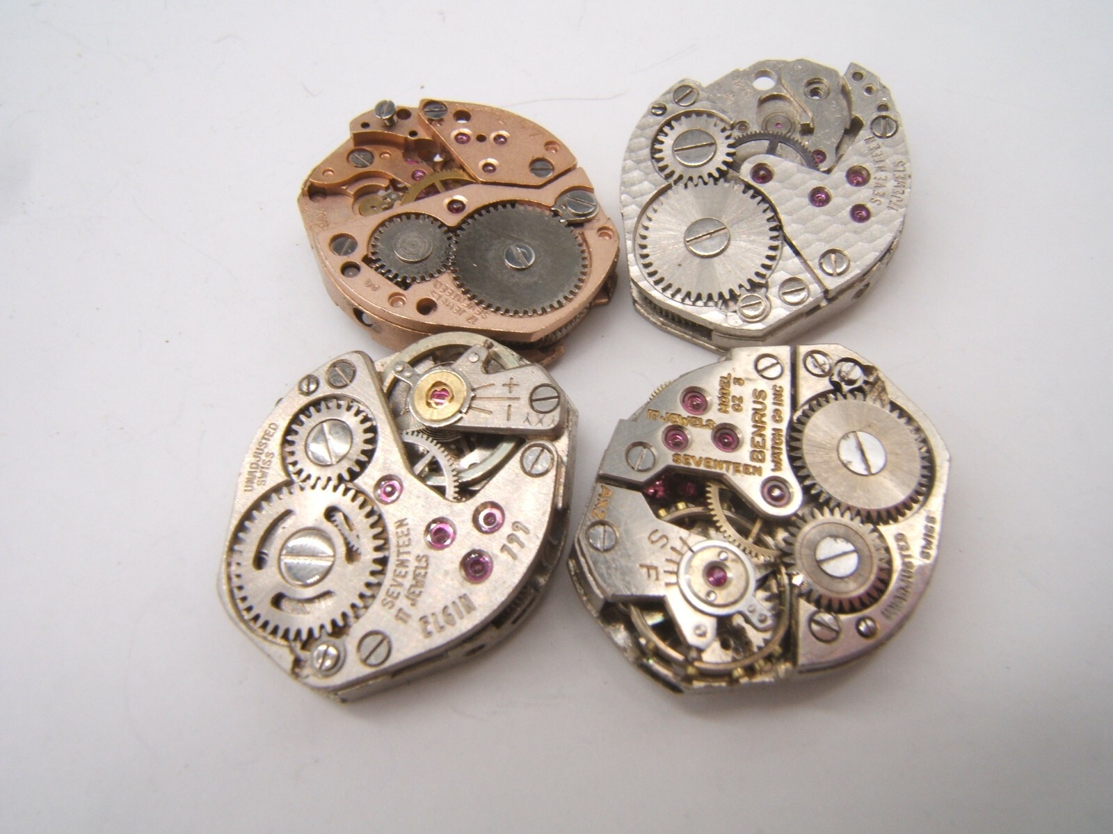 13 SMALL WOMEN’S WATCH MOVEMENTS PARTS REPAIR MECHANICAL WIND UP (LOT GH)