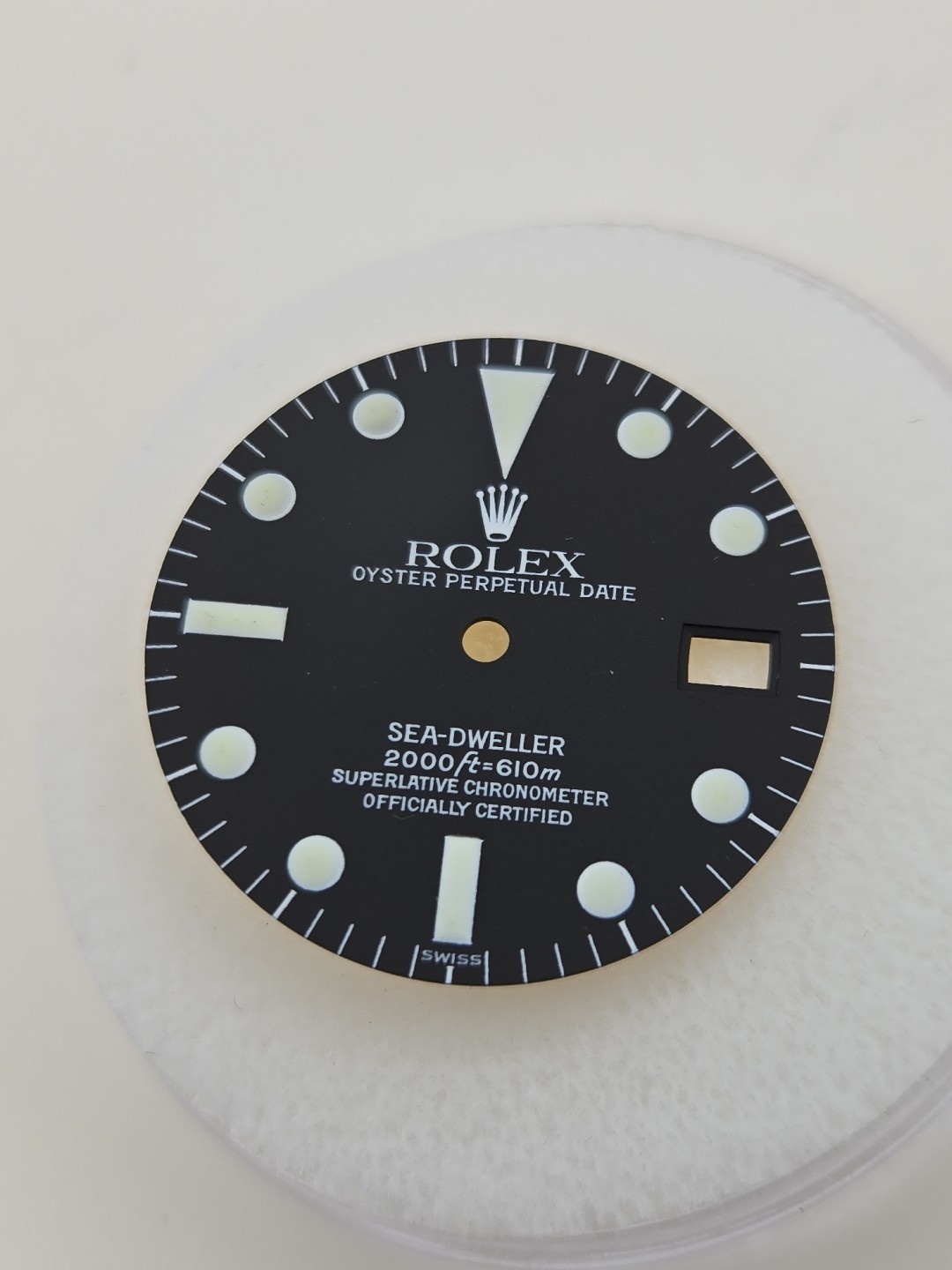 Rolex Dial , Sea Dweller 1665, Service Dial , Green Glow , NOS