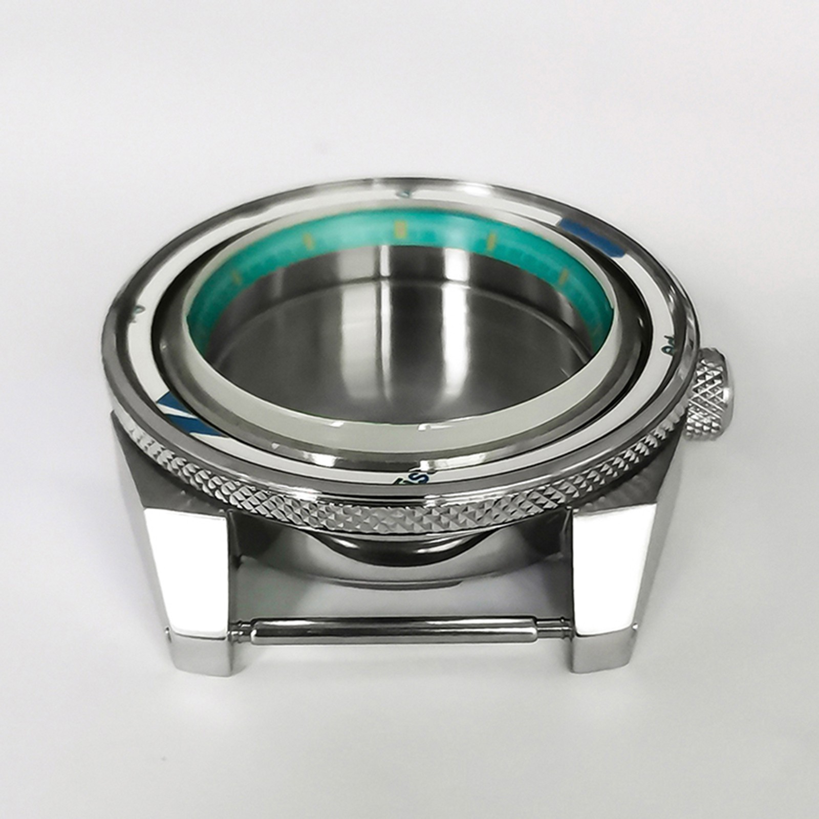 43mm Case Case Light Blue Inner Shadow Watch Accessories for NH35/36 Movement