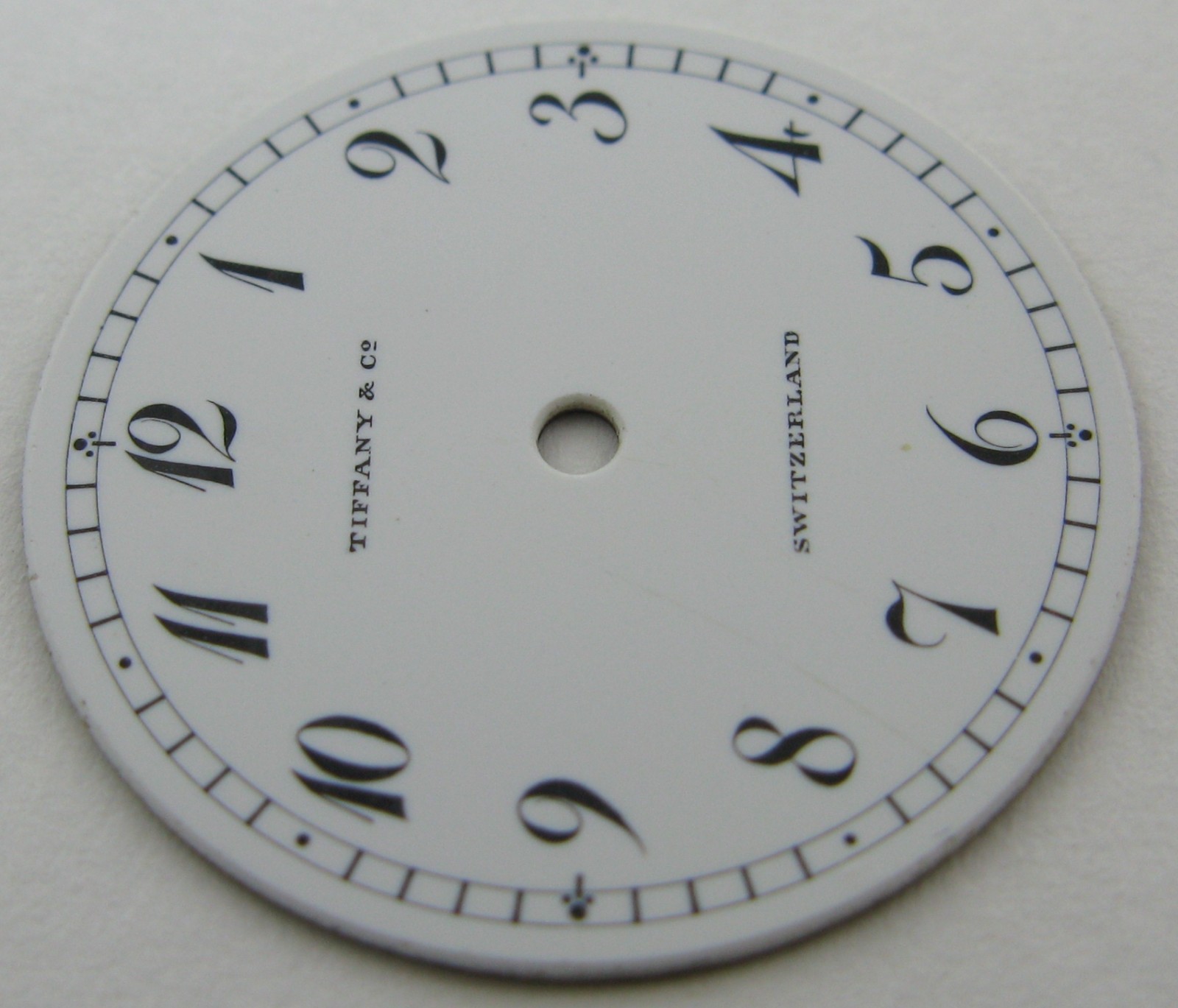 Vintage Porcelain Tiffany & Co. Watch snap Dial ø 22.8 mm