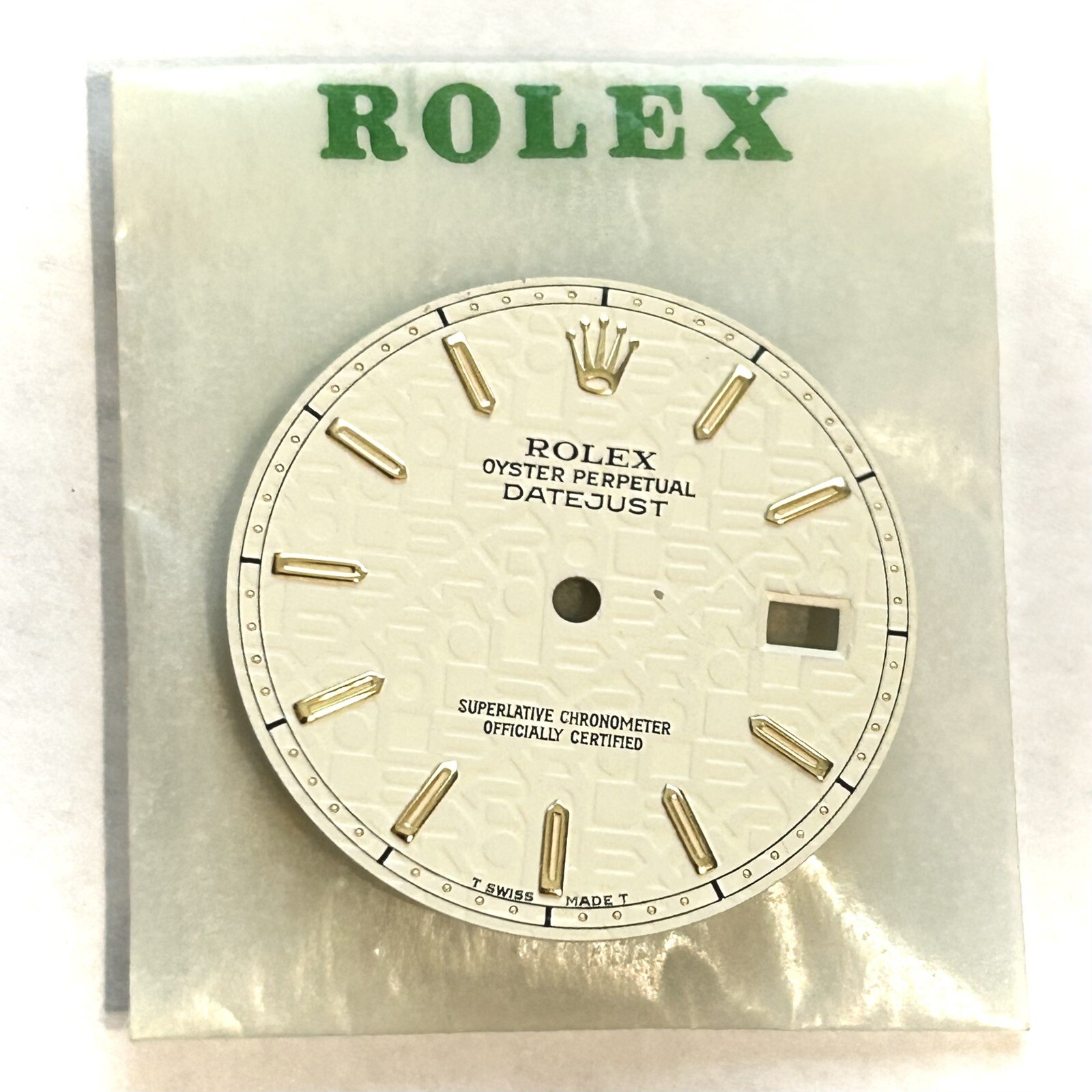 Genuine Rolex Datejust 27.5 mm Jubilee Stick Marker Cream White Dial T Swiss