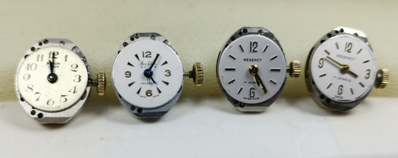 Lot 20 x AS 1677 17 J Cal. AS 1677 Swiss Wristwatch Movement Repair/Parts