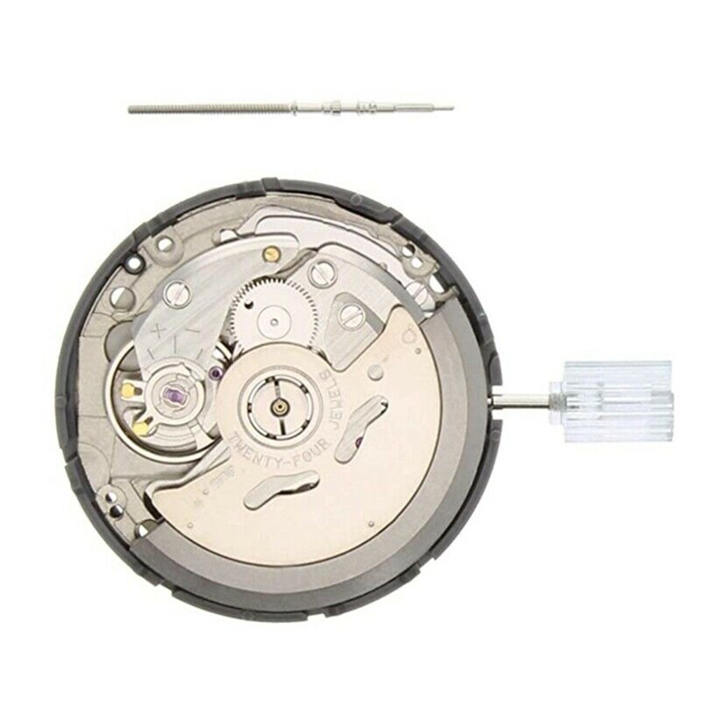 24 jewels Automatic Watch Movement Watch Stem Crown Date at 6 For NH35A