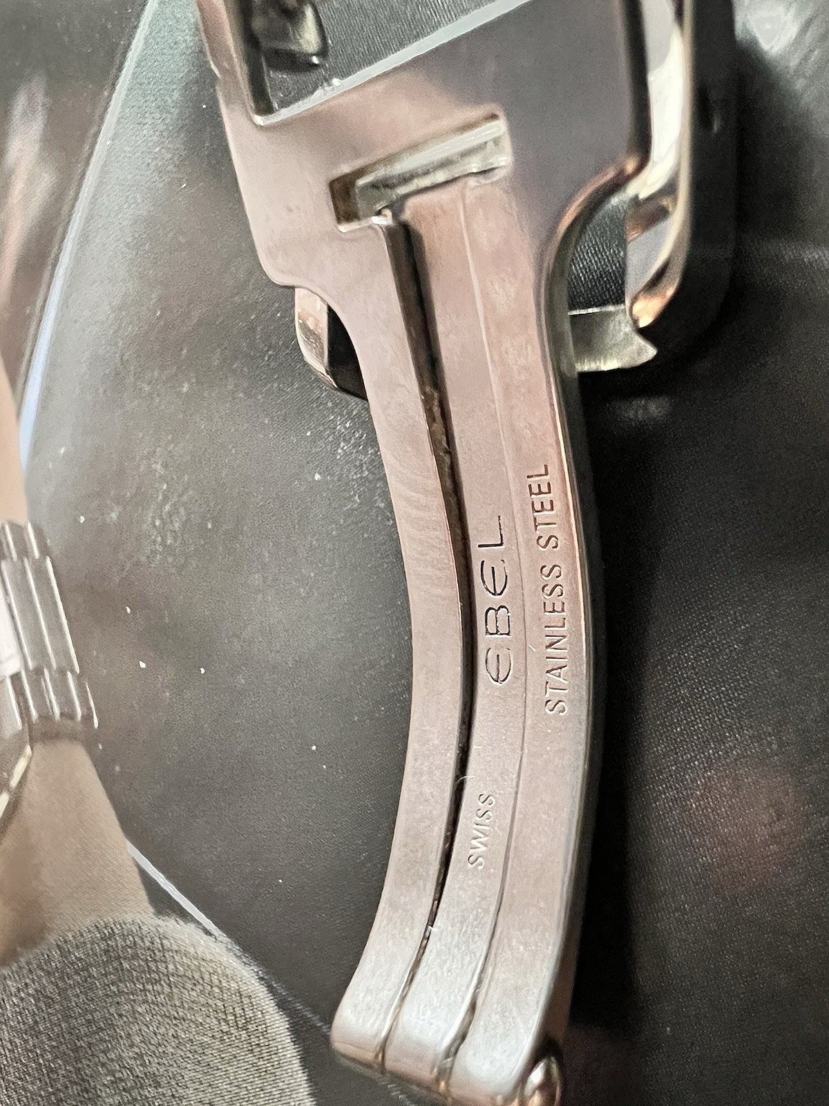 EBEL Watch Folding Clasp Buckle Women 12mm Stainless Steel Authentic Swiss EXCEL