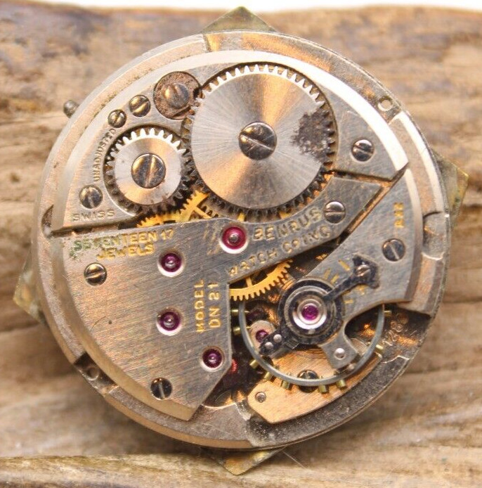 BENRUS SWISS WATCH MOVEMENT AXZ MODEL DN21 17j 25.8mm FOR REPAIR (LF)