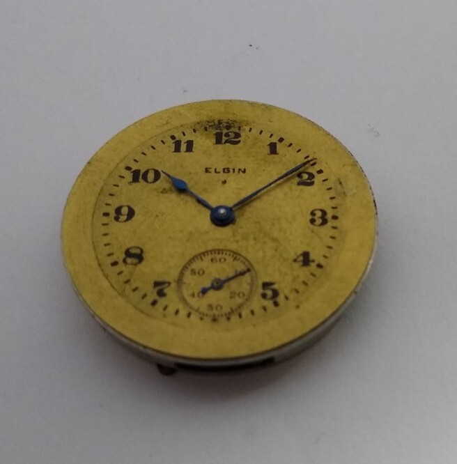 1918 Elgin Grade 431 Size 6/0s 7J Vintage Watch Movement To Restore