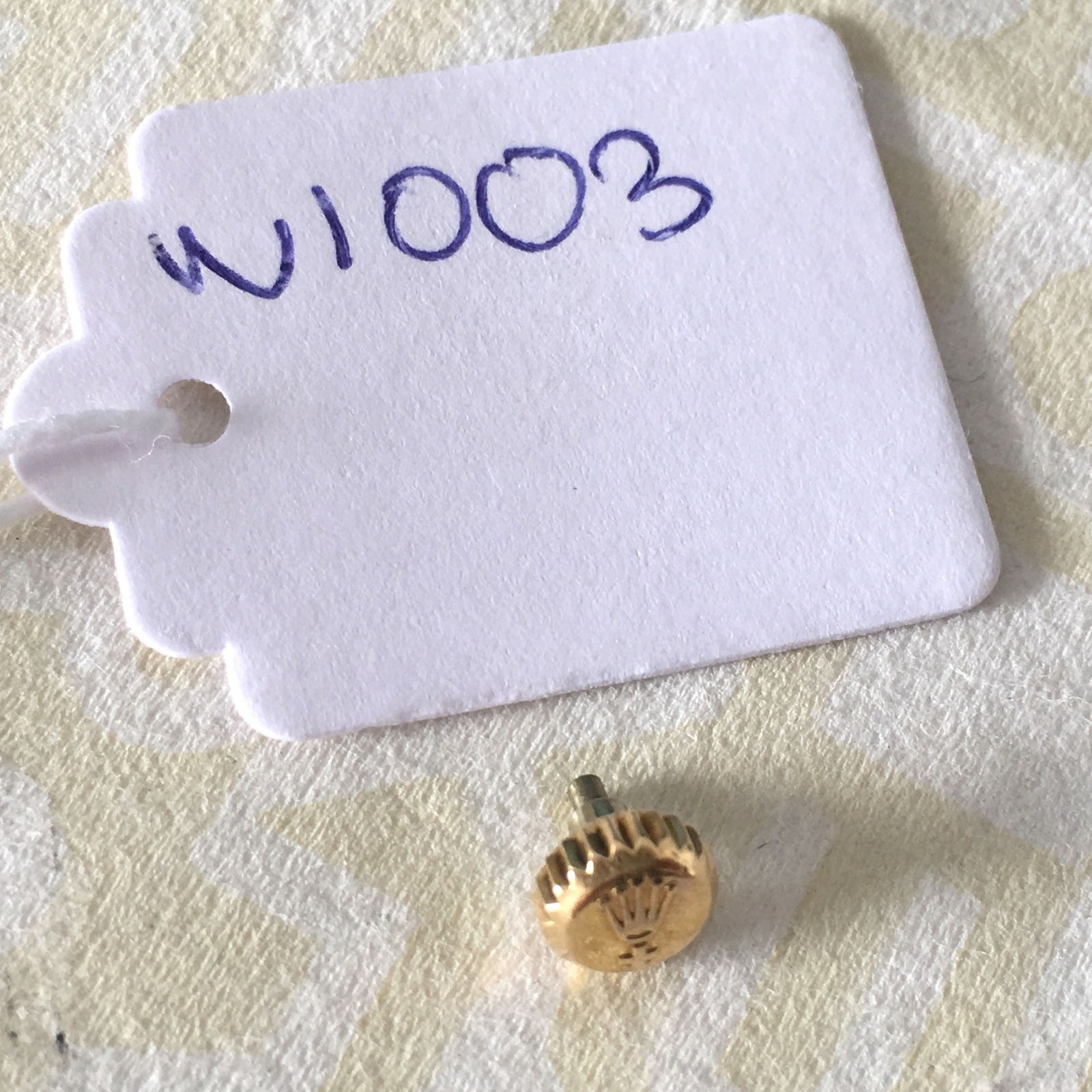 ROLEX BIG BUBBLE OVETTONE 18KT YELLOW GOLD CROSS CROWN 100% GENUINE #W1003