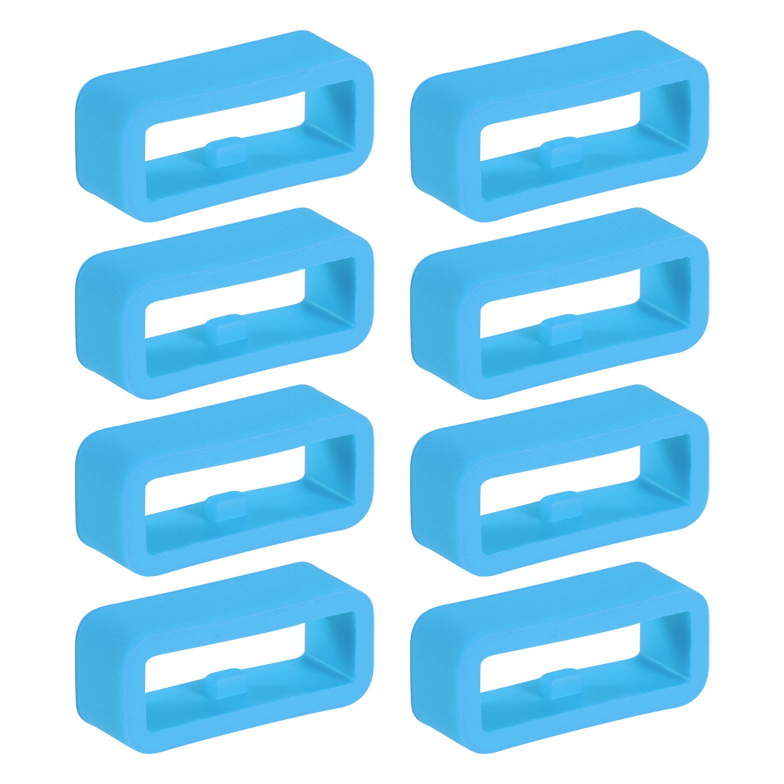 8 Pcs Watch Band Holder Loop, 16mm Universal Watch Replacement Band, Sky Blue