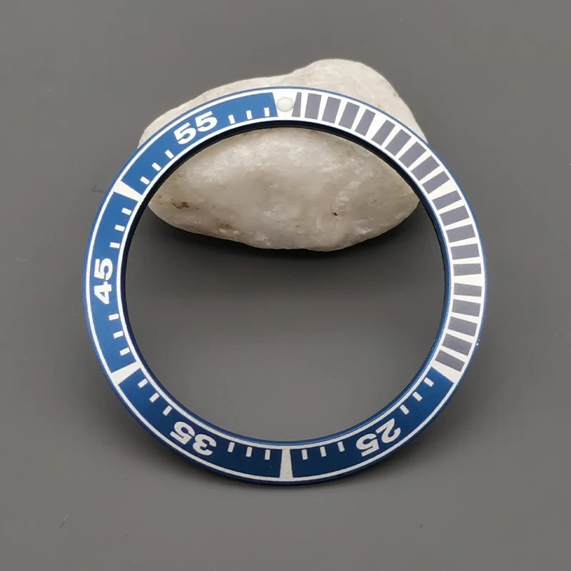 Flat Aluminium Watch Bezel Insert Ring For King Samurai Watch Case 40mmx31.5mm