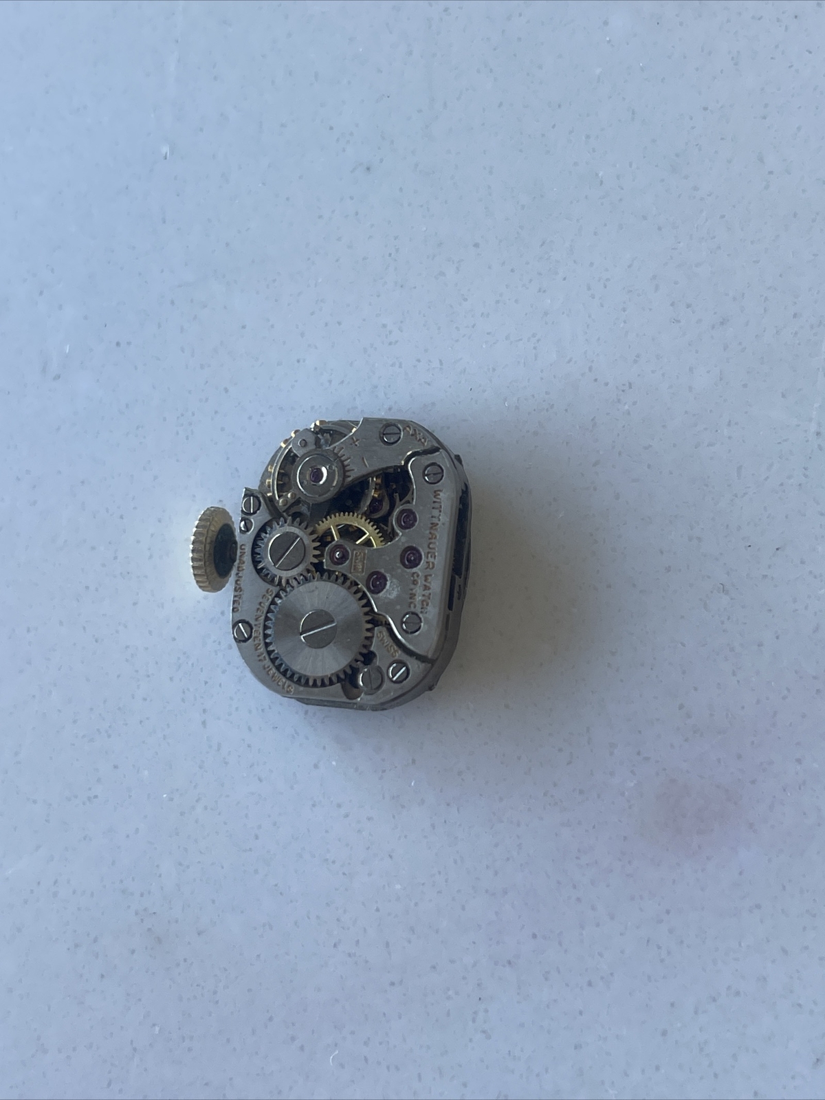 Wittnauer wind up watch movement & dial 17 jewel watch parts auctions Deals Sale