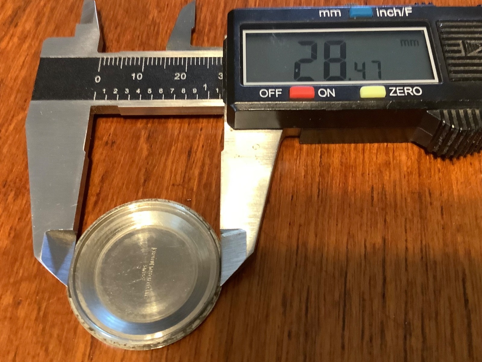 Vintage Croton Stainless Steel Screwback 33mm Case 48S 79421 – Inner Dia. 28mm