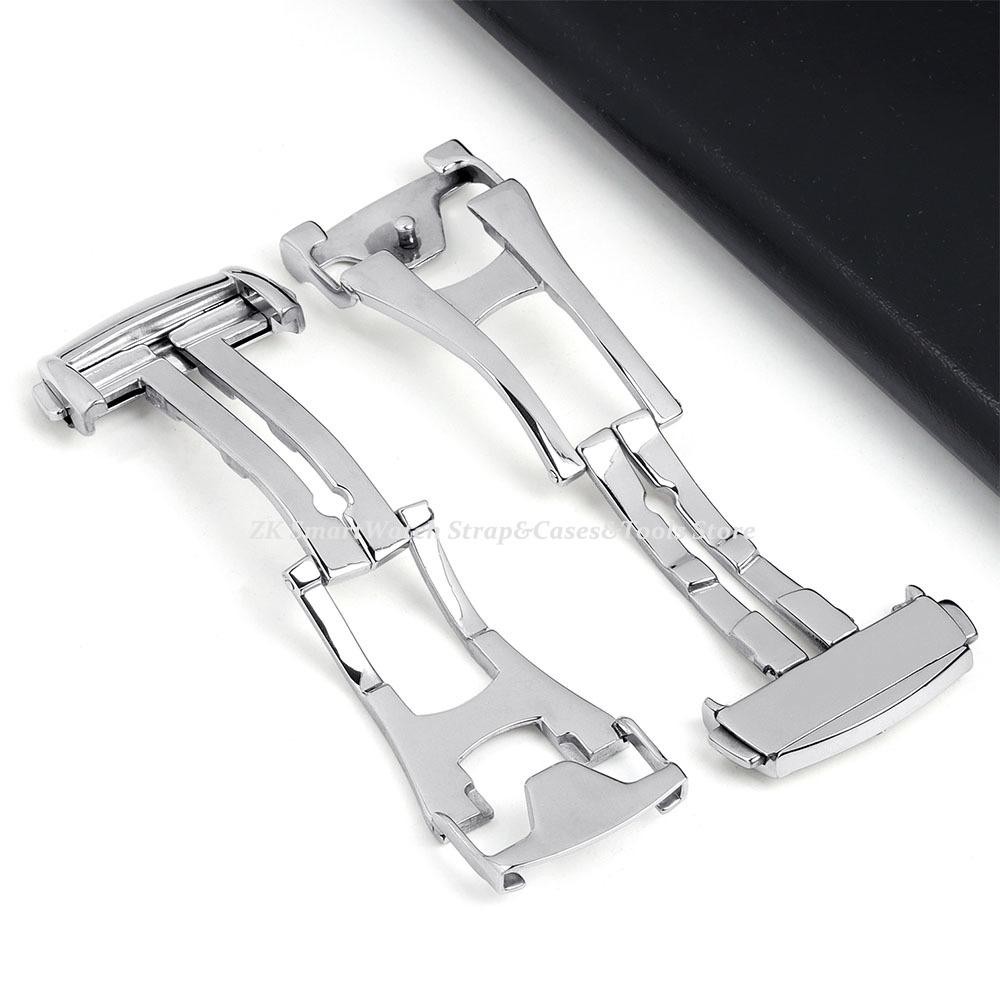New Folding Deployment Clasp Stainless Steel 16 18 20mm Strap Buckle for Omega