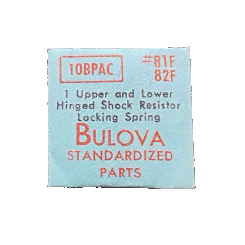 Bulova 10BPAC Upper Lower Shock Lock Spring watch part #81F-82F #400/1348
