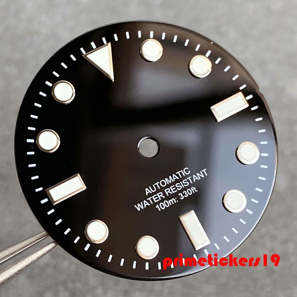 29mm Black Watch Dial Hands Set Fit NH35 ETA2824 PT5000 Miyota82 Wristwatch Part