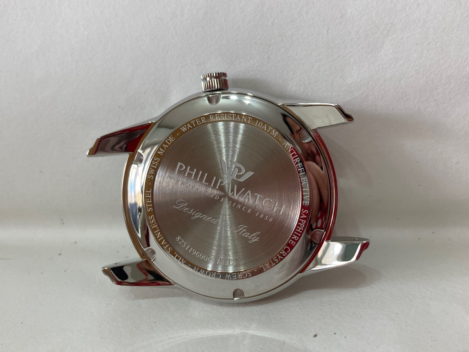 SPARE PARTS ACCESSORY STEEL CASE PHILIP WATCH CARIBE NEW.8