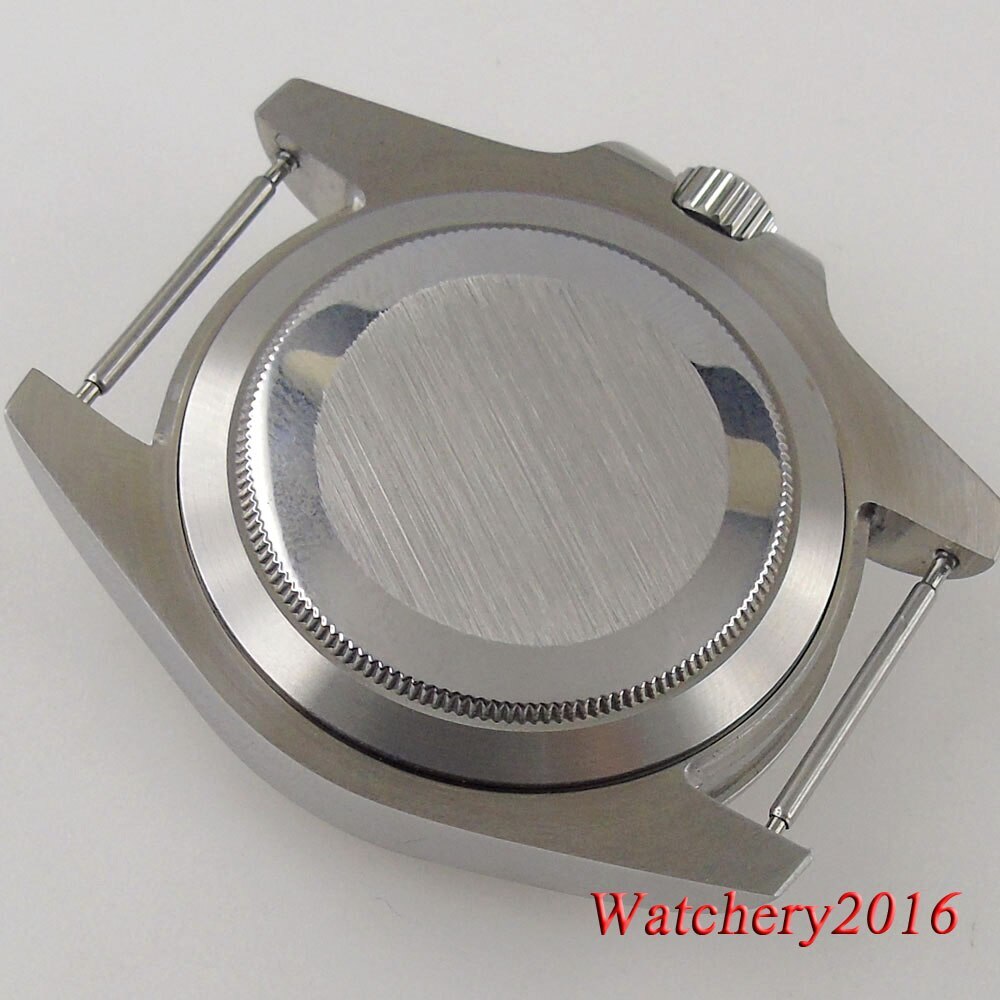 Stainless Steel Silver 39mm Sapphire Glass Watch Case Fit NH35 NH36 NH34 2824