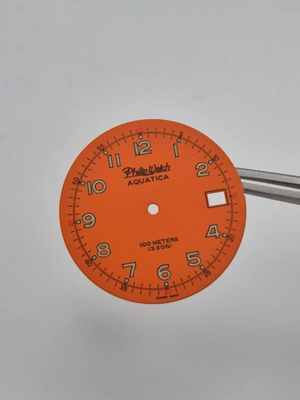 Philip Watch Aquatica 1000 Orange Dial Vintage