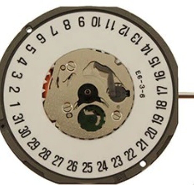 Miyota Watch Movement Quartz 1M12 3 Hands Date At 6:00 Overall Height 4.2mm