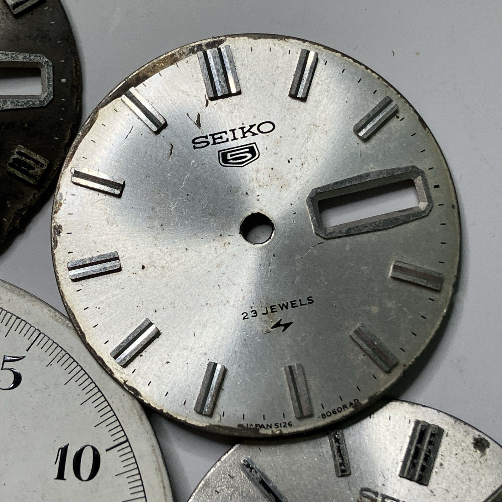 8 Vintage Seiko Citizen Dials Sportsman Actus Quartz Stopwatch Parts Repair