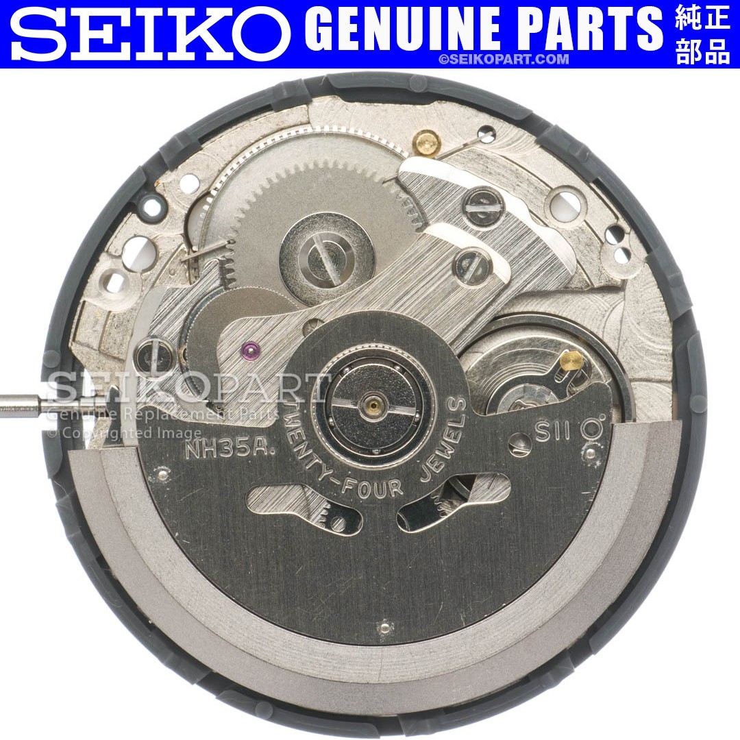 GENUINE Seiko SII TMI NH35 NH35A Automatic Watch Movement White Date Wheel
