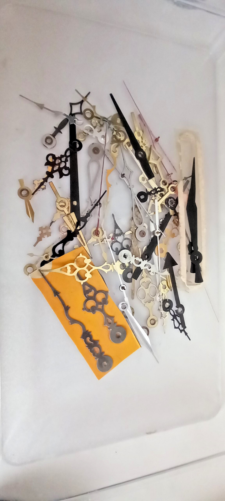 whole bunch retro Clock Hands Steampunk Altered metal Art Repair diy Lot Vtg