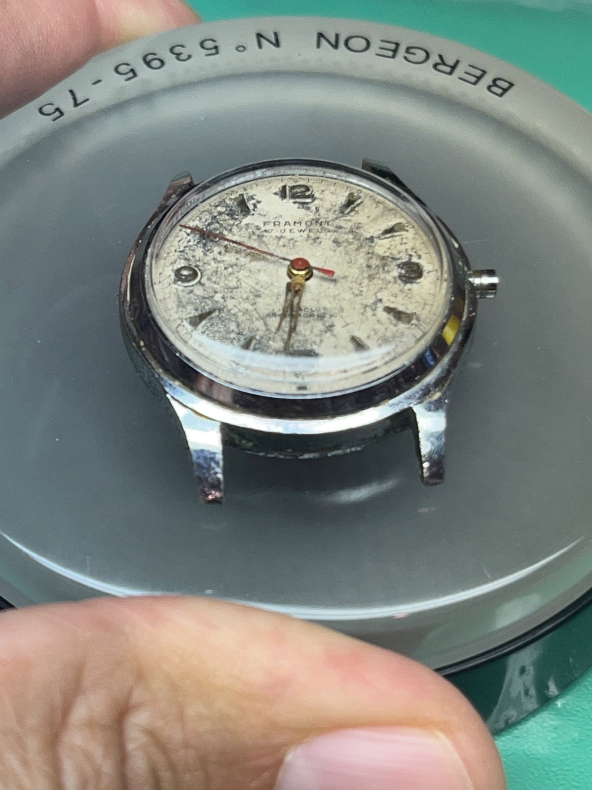 Framont FEF 380 Swiss Mechanical 17 Jewels Movement For Parts or Repair