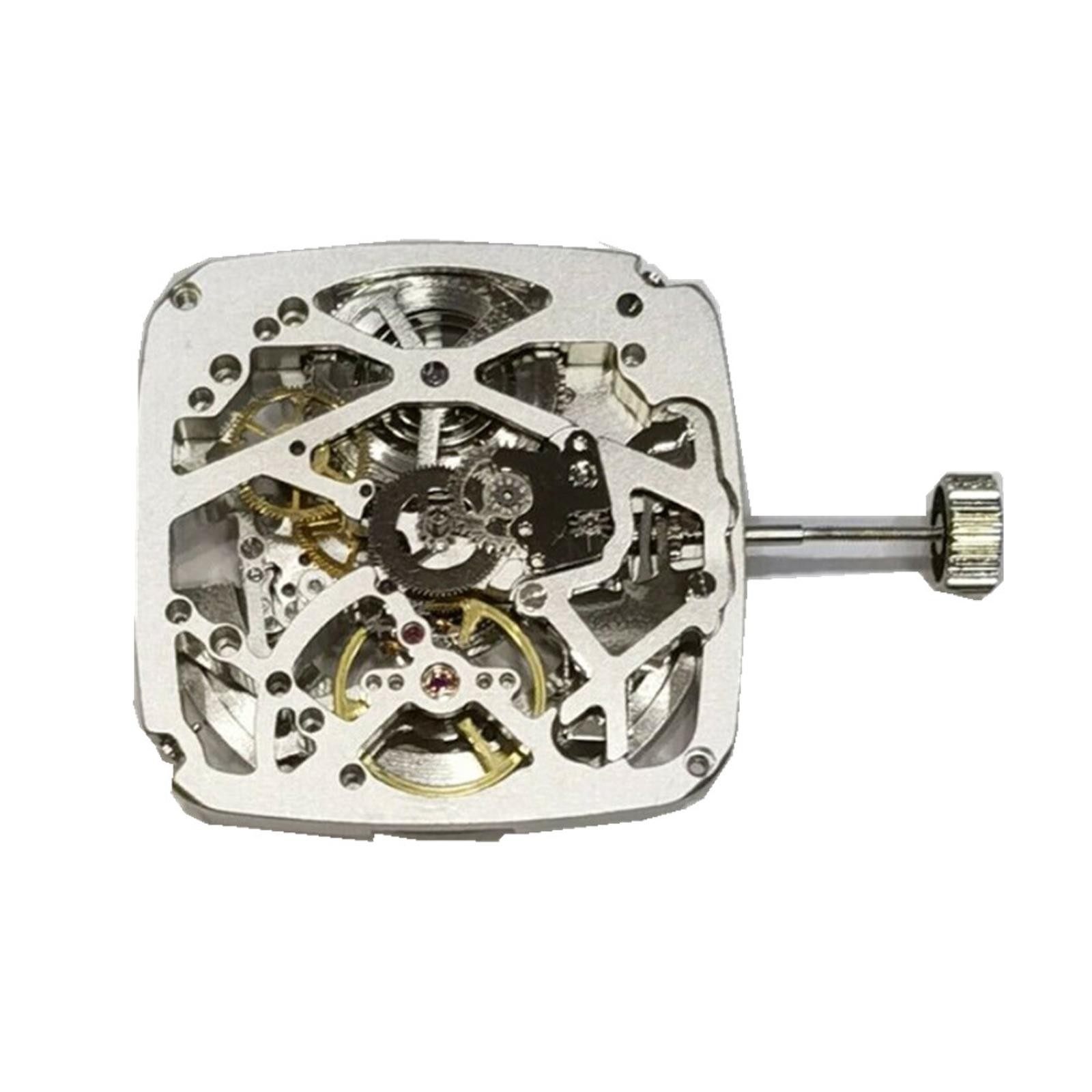 3 Hands Hollow Automatic Mechanical Watch Movement For Tianjin ST25 Movement