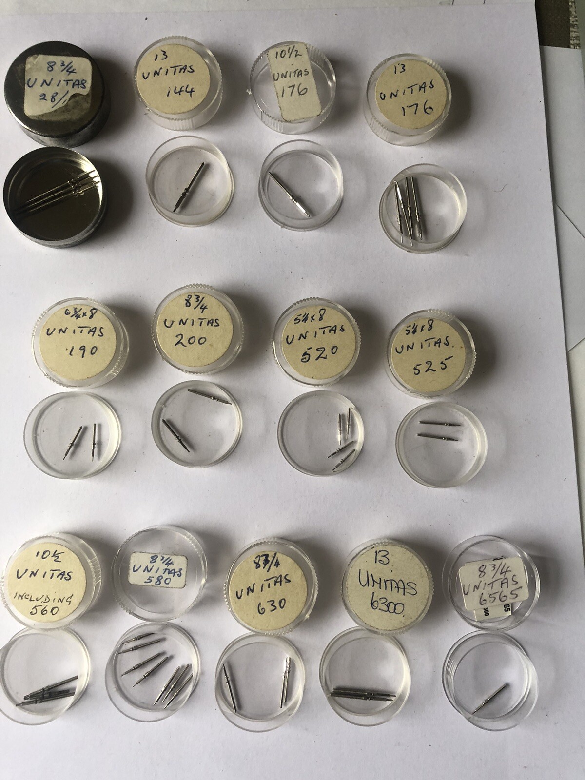 EB,Lanco,Movado,MST,Oris,Peseux,Poljot,PUW,Unitas +Vintage Watch Stems (NOS).