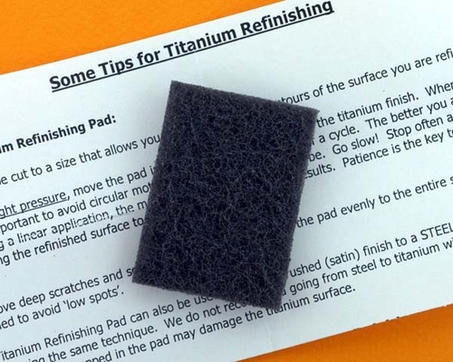 Brushed Titanium Watch Details Refinishing Kit for CX Swiss Military Watch
