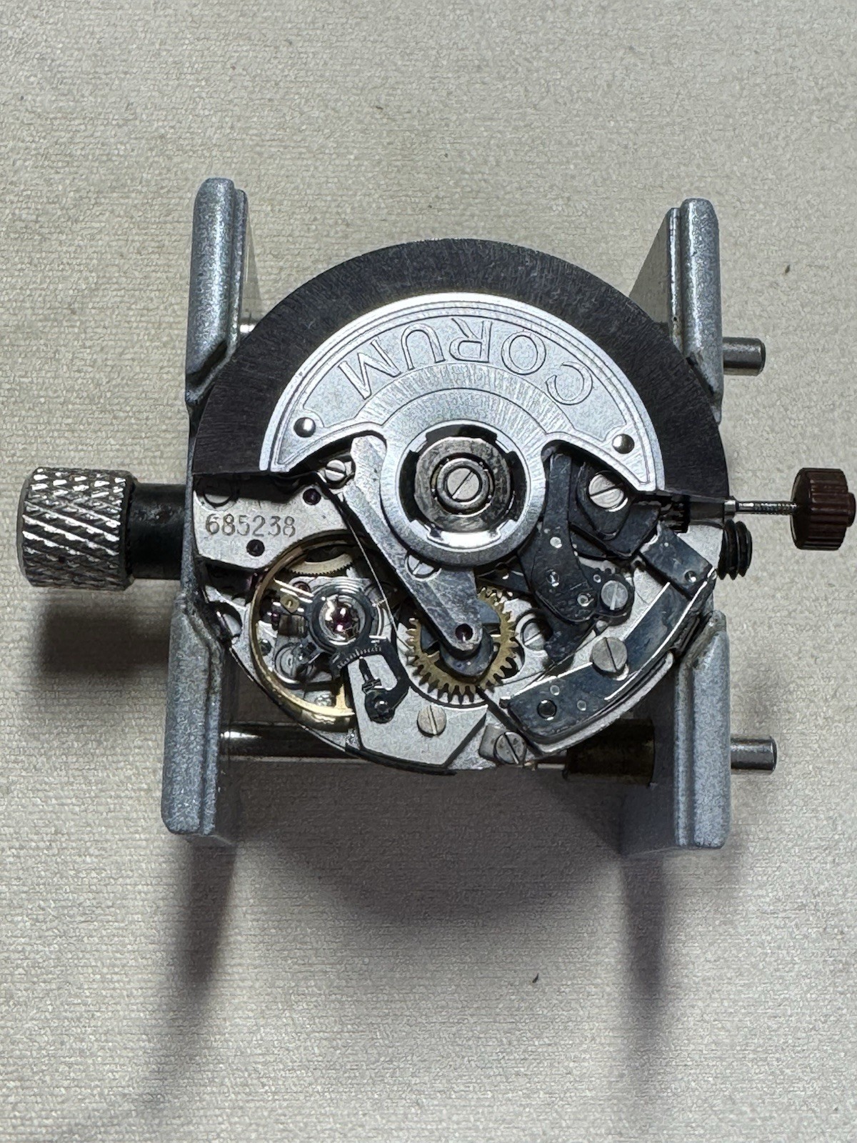 CORUM Admiral Cup Chronograph Automatic Movement and Hands Set. Sold As Is.