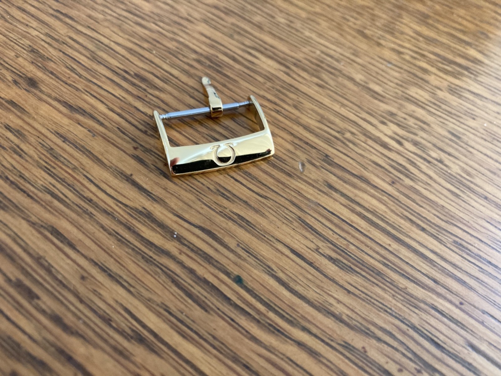 New 18mm OMEGA Stainless Steel Tang Buckle Gold Plated Polish 18 mm