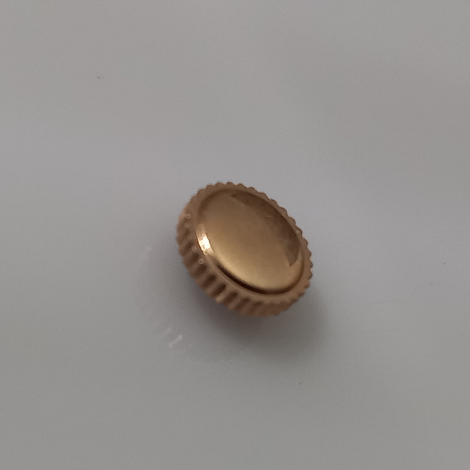 6.6mm Rose Gold Plate Crown For Vintage 1940-60s Swiss Chronographes Stem: 1.2mm