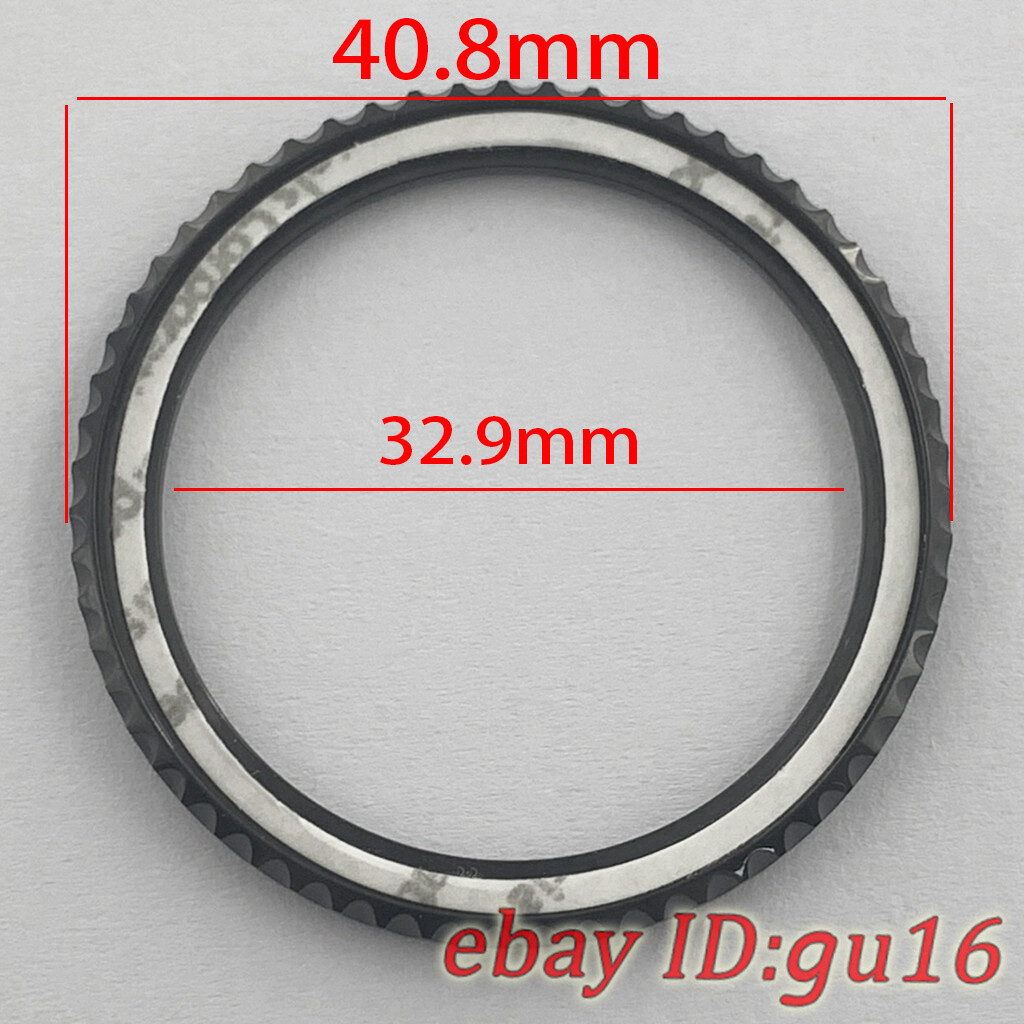 Silver Bezel Stainless Steel Fit 40mm Watch Case Ring Replacement Repair Parts