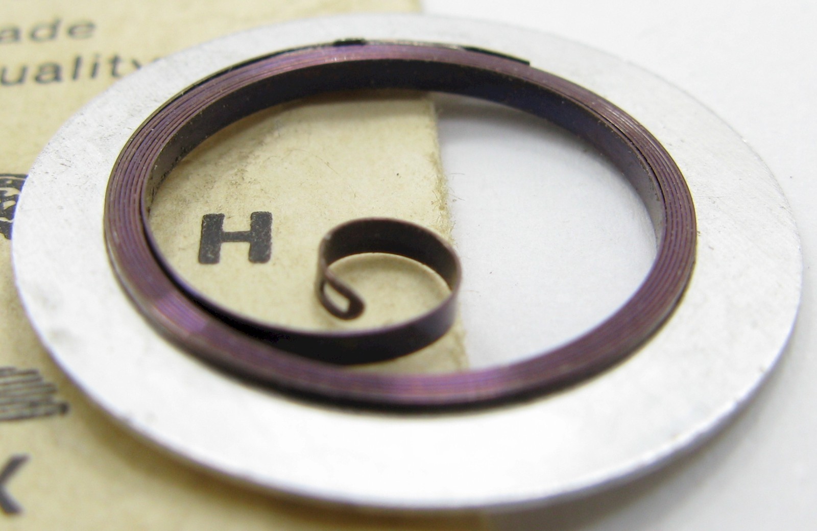 New Waltham 0s to 3/0s series 2230 part: T end Mainspring * blue alloy *