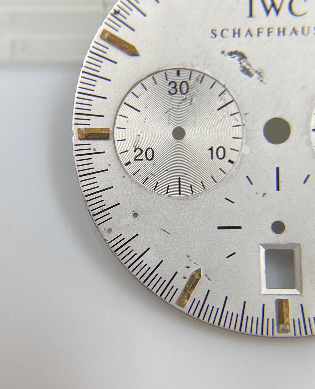 Original IWC Schaffhausen GST Chronograph 3727-03 Silver/Gold 27mm Dial